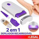 Depilador Recarregável Facial e Corporal para Ambos os Gêneros