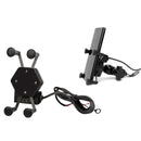 Suporte para GPS ou Celular com Carregador USB para Retrovisor (Rosca 8/10 mm)