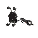 Suporte para GPS ou Celular com Carregador USB para Retrovisor (Rosca 8/10 mm)